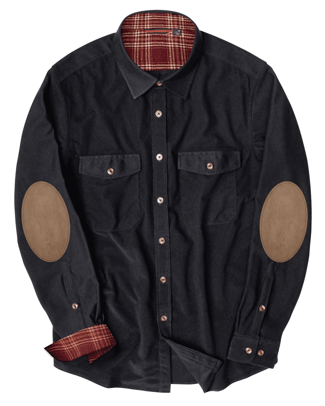 Plaid Woven Corduroy Men Shirts main image 1