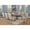 White, variant on Rustic 7pc Dining Set with Beige Chairs and Bench and Extendable Wood Table