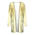 thumbnail image 5 of Pompotops Blouse Décontractée à Manches Longues pour Femmes avec Poche Cardigan en Solde, 5 of 5