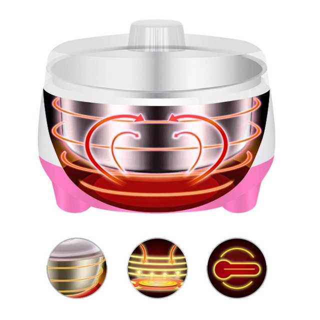 Dalazy Yogurt Maker Automatic Yogurt Maker Machine DIY Homemade Yogurt Tool Pink