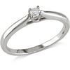 Diamond Accent Sterling Silver Solitaire Promise Ring