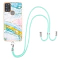 thumbnail image 2 of Allytech Case for Samsung Galaxy A21s, Galaxy A21S Case Cover, Luxury Marble Serious Rubber Shock-absorbing Drop Protection With Shoulder Strap Lanyard Case Cover for Samsung Galaxy A21s, Green Pink, 2 of 4