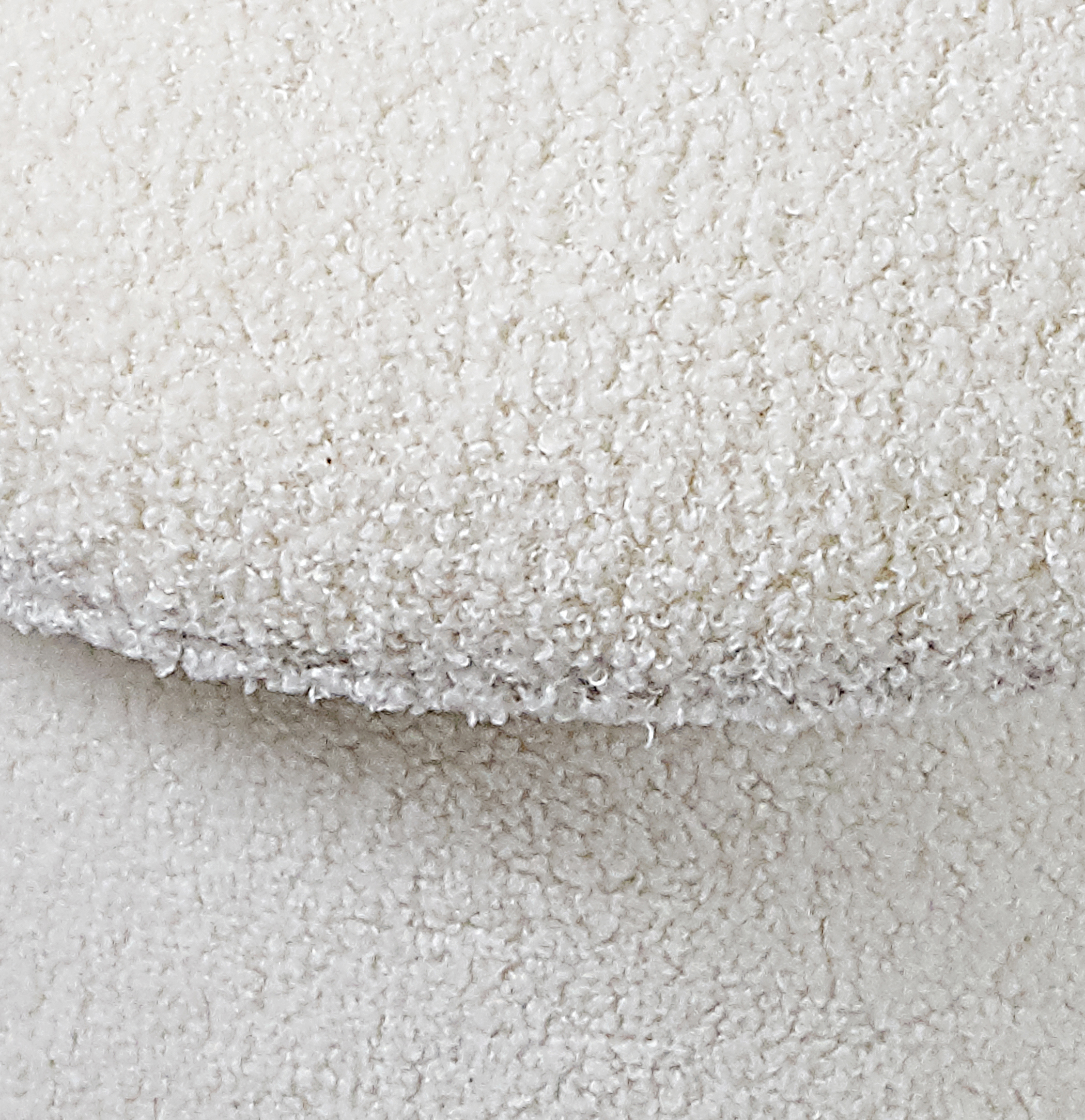 Mainstays Boucle Upholstered Mushroom Storage Ottoman, Cream photo 8