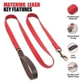 thumbnail image 3 of Pet Artist Classic Quick Released Leather Dog Collar and Dog Leash Set 4.5FT for Small Medium Large Dogs, 3 of 7