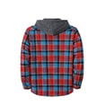 thumbnail image 3 of Men's Transition Season Coat Ndbuld Men's Fashion Hooded Checkered Sportswear Casual Long Sleeved Hooded Cardigan Men Multicolor,S, 3 of 6