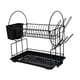 thumbnail image 2 of Organizador de escurridor de platos premium, práctico, de gran capacidad, de 2 niveles con soporte para utensilios, escurridor de platos para encimera Pequeño, 2 of 8
