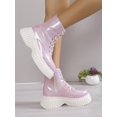 thumbnail image 2 of opean And American Style Minimalist Fashionable Autumn & Winter Chunky Heel Ankle Boots For Women, Motorcycle Boots, 2 of 4