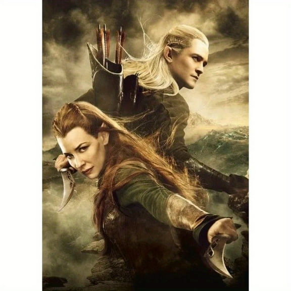 5D DIY Artificial Full Diamond Painting Set - Adult Beginner, The Hobbit for Home Wall Decor & Gift - Perfect for Art Lovers & Adults