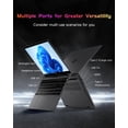 thumbnail image 5 of 15.6" IPS FHD-Laptop, Intel Pentium Quad Core N100 Processor 8GB RAM 256GB SSD (Beat i3-1115G4, Up to 3.4GHz) with Backlit Keyboard Fingerprint Reader Type-C Fast Charging WiFi 6 Bluetooth 5.2, 5 of 7