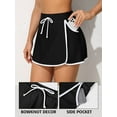 thumbnail image 7 of Women's Athletic Swim Skirt with Pockets Built-in Brief Bottom, 7 of 7