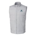thumbnail image 2 of Men's Cutter & Buck  Gray Citadel Bulldogs DryTec Stealth Hybrid Quilted Full-Zip Windbreaker Vest, 2 of 3