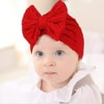 thumbnail image 4 of Chapeau Bébé Chaud en Polyester Coton Nœud Papillon Bonnet Accessoires, 4 of 10