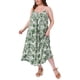 thumbnail image 5 of Vestidos de mujer de talla grande Agnes Orinda con tirantes de espagueti para primavera y verano, vestidos largos bohemios de playa 3X verdes, 5 of 7