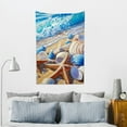 thumbnail image 5 of ZFLMY Home Wall Tapestry Art Shells Starfish Beach Print 60x50 40*60in, 5 of 6