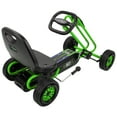 thumbnail image 6 of Adjustable Unisex 4+ Years Push & Pedal Ride-On, Green, 38.39 x 20.74 x 21.93 Inches, 28.85 lbs, 6 of 6