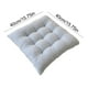 thumbnail image 3 of Cojín de silla, almohadilla de asiento con funda mullida, acolchado suave con respaldo antideslizante, 40 x 40 cm para uso en casa, estudio, comedor, residencia y oficina, 3 of 6