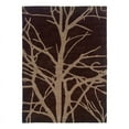 thumbnail image 1 of Linon Trio Tapis de Zone en Polyester 5'x7' Chocolat & Beige, 1 of 3