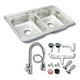 thumbnail image 1 of Fregadero Tarja Tina Doble Acero Inox 84x48 Con Kit Premium, 1 of 3