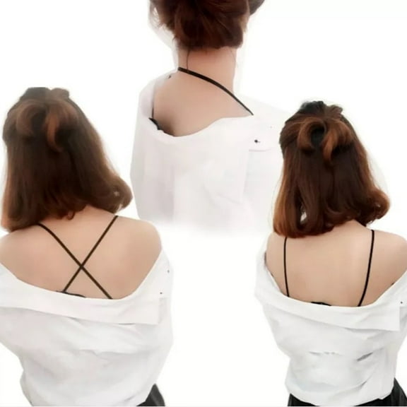 ORDDIART 3Pcs Shoulder Straps For Tops Dress Crystal Tpu Metal 1.8In Round Rope Design