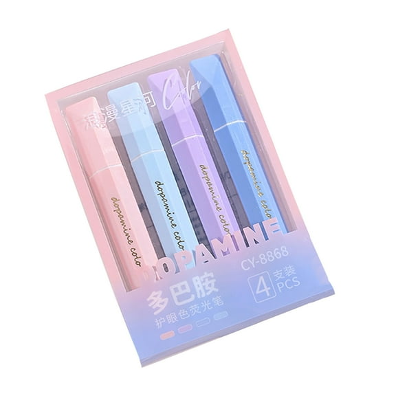 Coollooc Aesthetic Cute Highlighters Mild Assorted Colors With Soft Chisel Tip, No Bleed Dry Fast Easy to Hold, for Journal Bible Planner Notes Office Supplies(C)