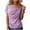 Light Purple, variant on Women's Satin Cowl Neck Off Shoulder Short Sleeve Blouses, Elegant Asymmetrical Draped Neck Tops, Silky Smooth Soft Casual T Shirts for Spring Summer Daily Wear Office Work Party Vacation