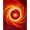 Red Orange Amber, Pattern 4, variant on ODIKA Volcano Abstract Vortex Flame Eruption With Colorful Rock Motif for Queen Size Bedroom, Under Bed, Master Suite, Foldable Easy Care