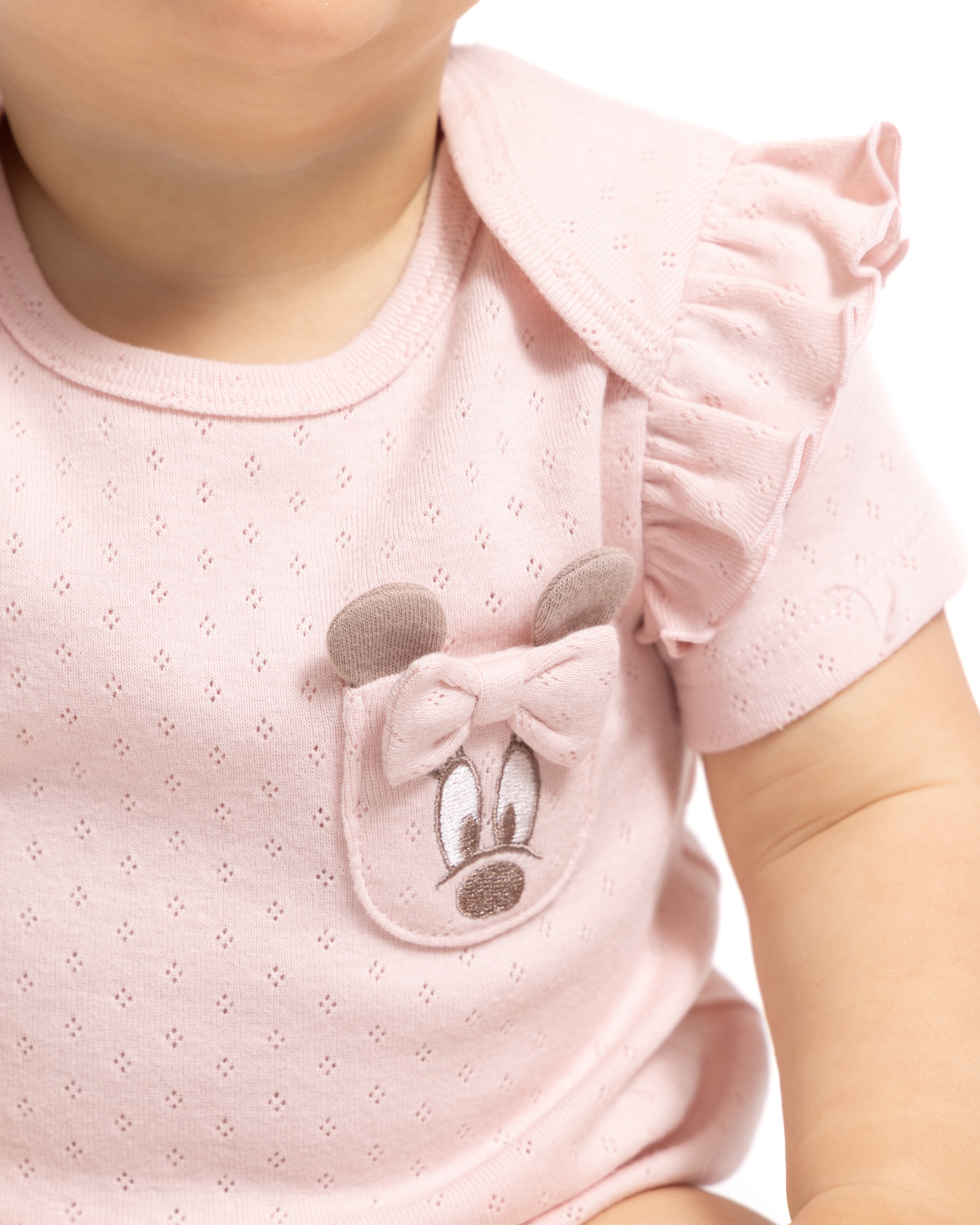 Disney Baby Minnie Mouse Short Sleeve Bodysuits, 3-Pack photo 5