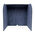 thumbnail image 2 of Ghent's Plastic 24" x 24" Acoustic Desktop Surround Divider in Silver, 2 of 4