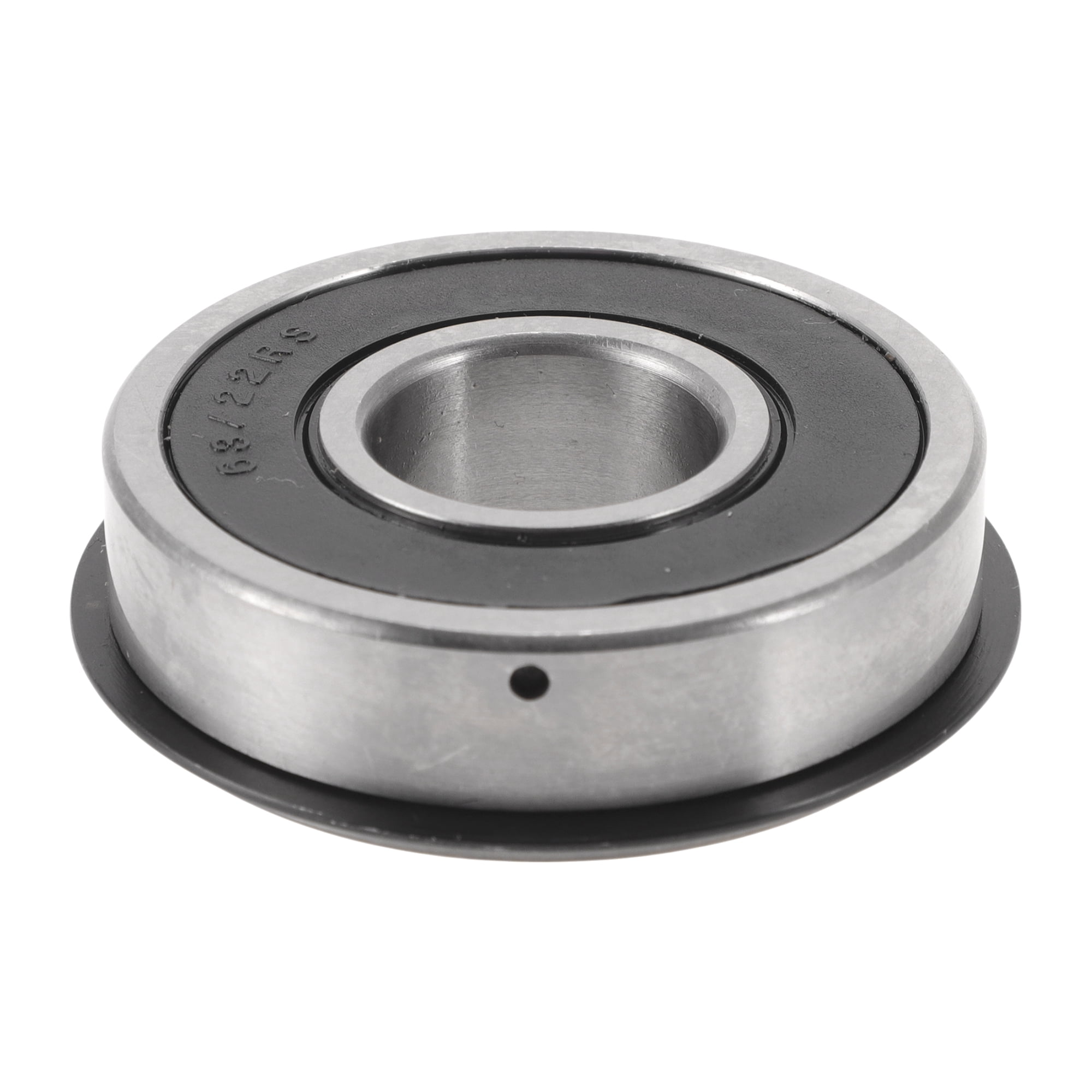 Unique Bargains 63/22NR2RS Deep Groove Ball Bearings 22x56x16mm P0 Double Rubber Seal Lubricated Bearings 1Pc Car Scooter Skateboard Wheel Universal Silver Tone Black
