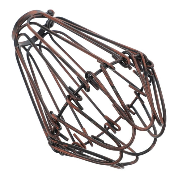 Worgeous Industrial Metal Lampshade For Floor Lamps And Table Lamps Decorative Wire Lamp Cage For Modern Home Decor Pendant Light Cage For Ceiling Fan