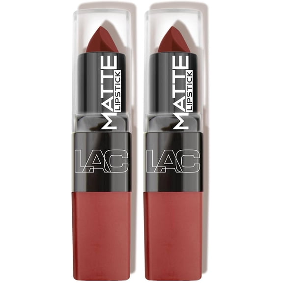 Lápiz labial L.A. COLORS Matte Mysterious CML471 (paquete de 2)