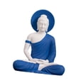 thumbnail image 4 of Estatua de Buda, decoración de mesa, decoración del hogar, regalos de escultura de escritorio de esculturas para restaurantes festival de estanterías Azul, 4 of 9