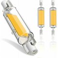thumbnail image 1 of Bombilla LED R7S de color blanco cálido, reemplazo de halógeno de 10 W no regulable con diseño ecológico y tecnología de ahorro de energía para espacios domésticos y comerciales, 78 mm de doble, 1 of 5