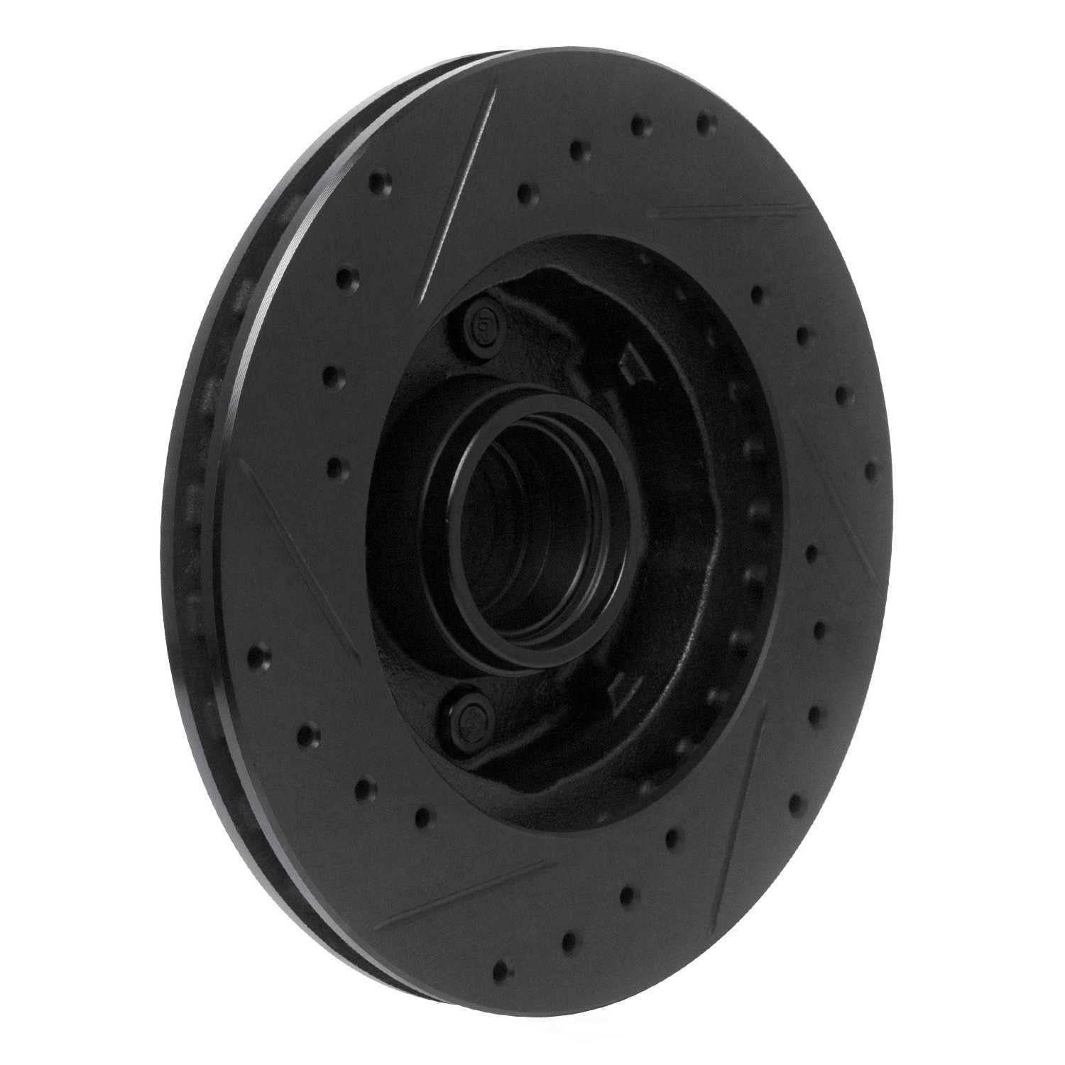 Dynamic Friction Company 633-54015R DFC Brake Rotor - Drilled And Slotted - Black