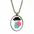thumbnail image 1 of Collar colgante de cadena vintage Unbranded Kimono azul Sakura, 1 of 3