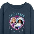 thumbnail image 3 of Barbie - Holidays & Christmas - Let It Snow - Women's Lightweight French Terry Long Sleeve Shirt, 3 of 5