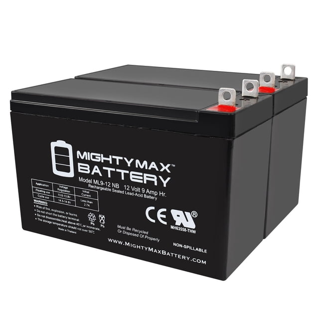 12V 9AH Battery Replacement for Generac XP8000E Generator - 2 Pack