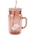 thumbnail image 6 of Just Feed Me by Jessie James Decker 4-Piece 32-Ounce Acrylic Mason Jar Set, Terracotta Rose and Blush Pink, 6 of 10