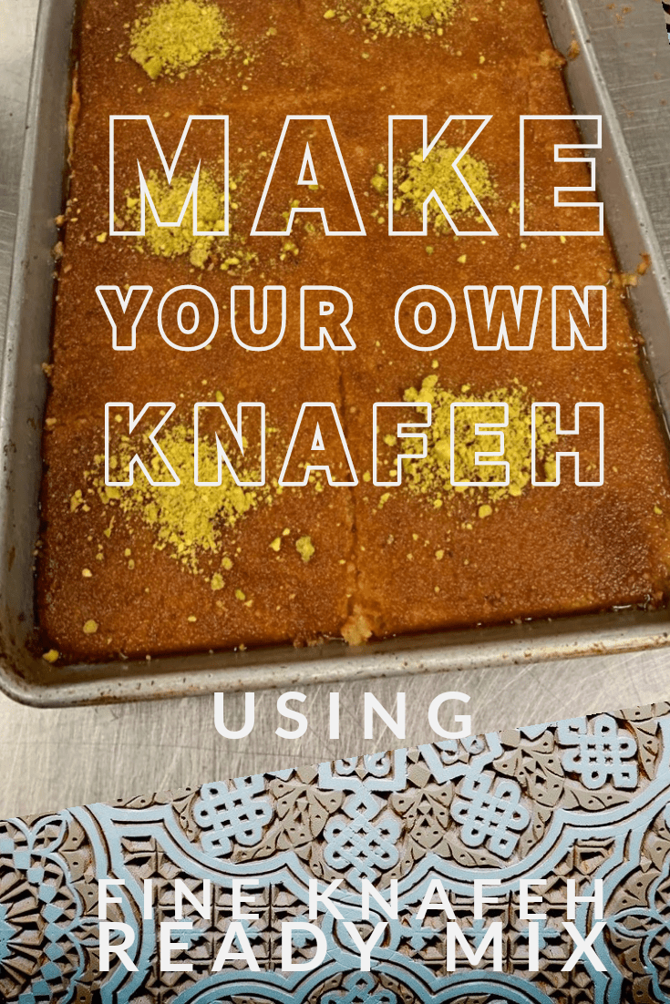 RK Sweets Fine Knafeh Ready Mix, Knafeh Naameh Fine Dough, Authentic Middle Eastern Dessert Mix, Halal