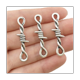 thumbnail image 2 of 100 Piezas de Espinas GóTicas de Alambre de PúAs, Accesorios Colgantes de Espinas de Metal Plateado, Dijes de Conector de Metal Vintage, 2 of 6