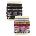 thumbnail image 1 of B 20 piezas Boho pulsera lazos para el cabello Boho lazos para el cabello pulsera cola de caballo lazo elástico para el cabello, 1 of 5