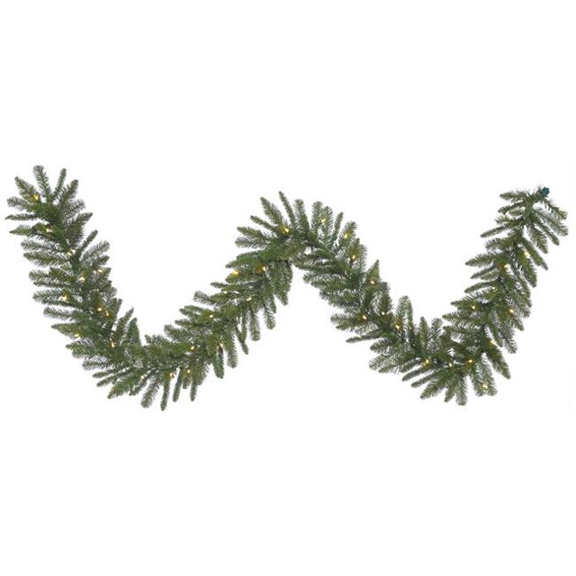 Vickerman A154206LED Durango Spruce Garland with Warm White LED Lights, 9 ft. x 12 in.
