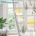 thumbnail image 4 of Yayeee Window Curtains Set of 2 for Living Room Light Filtering 63"x52", Mushrooms Pattern, 4 of 7