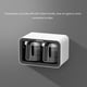 thumbnail image 4 of Ounissouiy Estante organizador de especias para montaje en pared de 2/3 tazas, accesorio para azucarero, salero, contenedor de condimentos, cajas con Cocina y Comedor Negro 2 tazas, 4 of 6