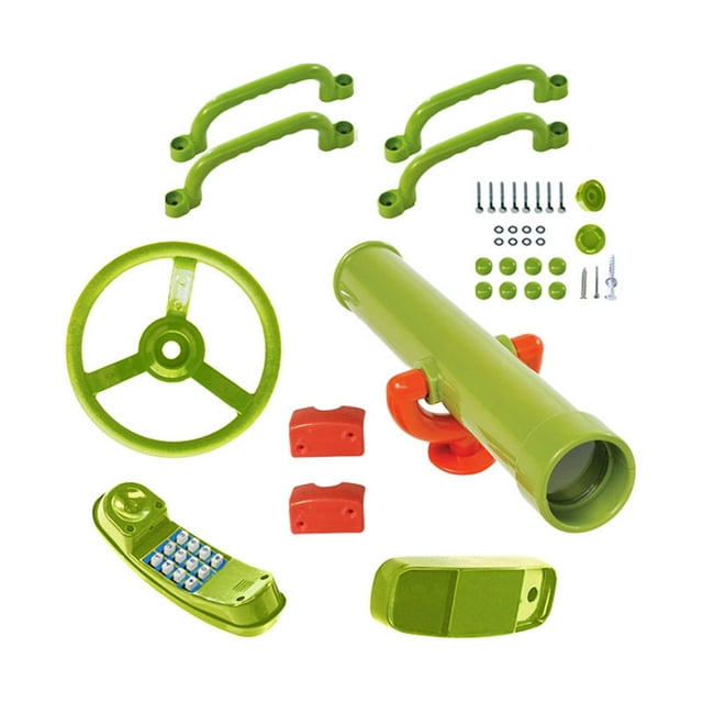 Accessoires de Terrain de Jeu Ensemble de Jeu Extérieur pour Cour Arrière Cabane dans l'Arbre Maisonnette