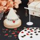 thumbnail image 5 of 96 piezas de 4 estilos de dijes de naipes, dijes de póker a granel, dijes de aleación de esmalte, corazón, rombo, flor de ciruelo, lindos dijes rojos y negros, 5 of 6