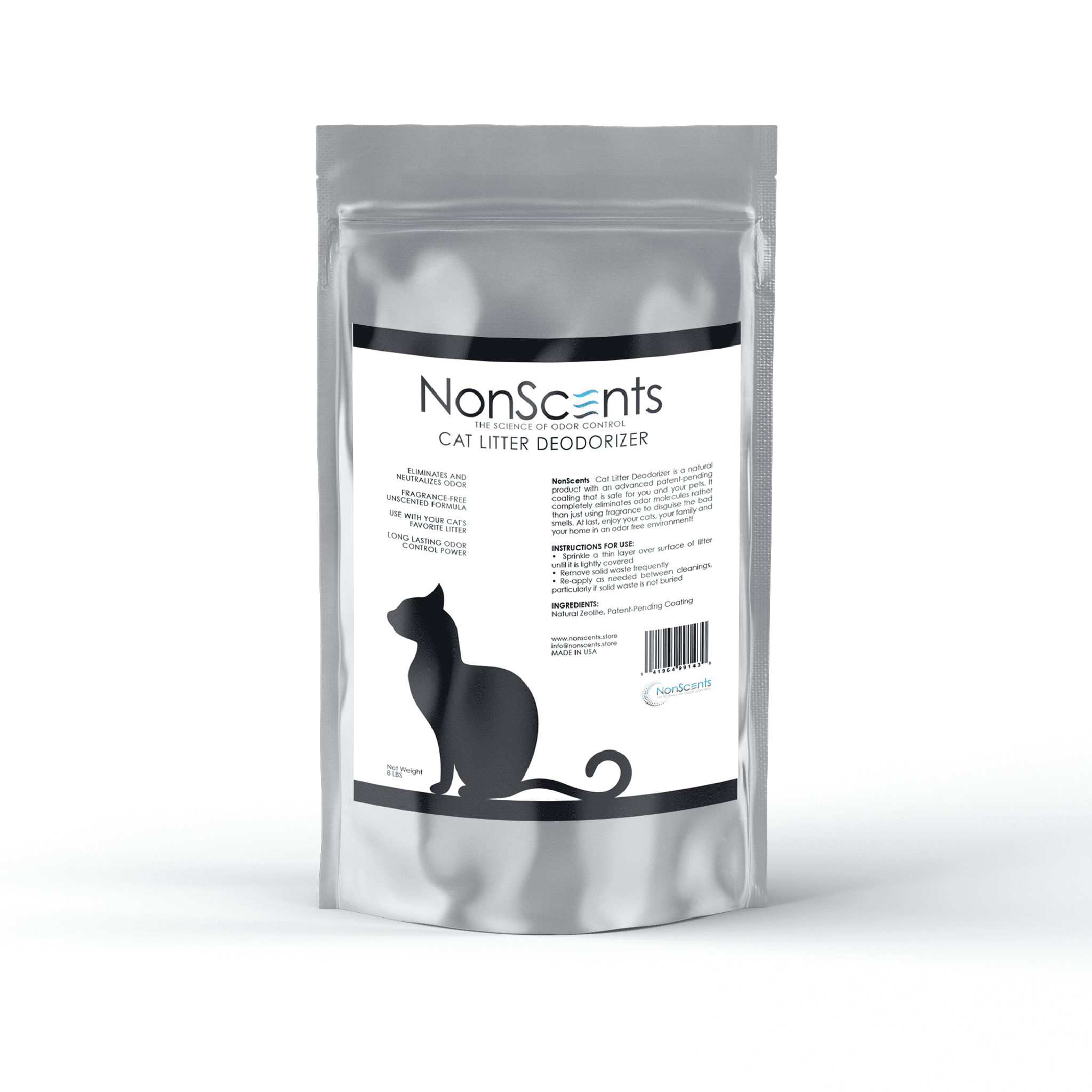 NonScents Cat Litter Deodorizer Completely Eliminates Cat Litter Odor