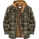 thumbnail image 5 of Camisas acolchadas a cuadros para hombre, chaqueta de leñador con capucha, franela acolchada con capucha, forro grueso, abrigos cálidos de manga larga, 5 of 5