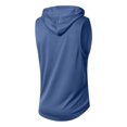 thumbnail image 7 of Bosfbaoi Men's Sleeveless Hooded T-shirts Solid Color Athleisure Tank Tops Lightweight Breathable Tops, 7 of 7