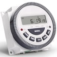 thumbnail image 1 of Digital Timer Switch 7 Day Programmable, Electric Time Controller with LCD Display, 1NO 1NC Relay Output Timer for Pool Pump Light Fan, Weekly Cycle Programming, 1 of 5